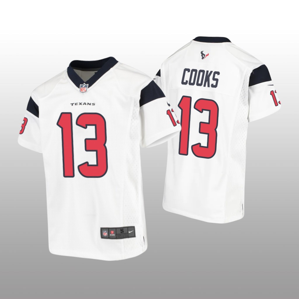 Houston Texans Brandin Cooks White Jersey Game - Youth