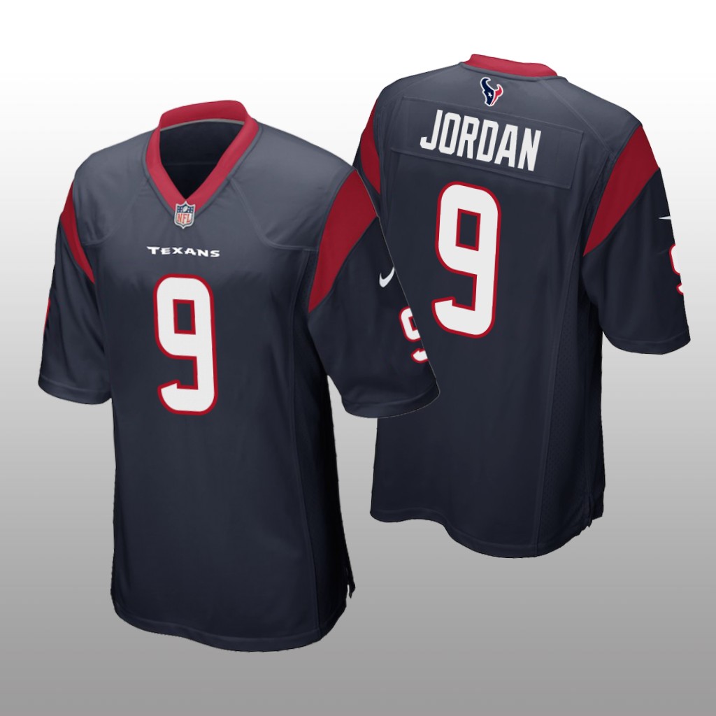 Houston Texans Brevin Jordan Navy Jersey Game - Men's