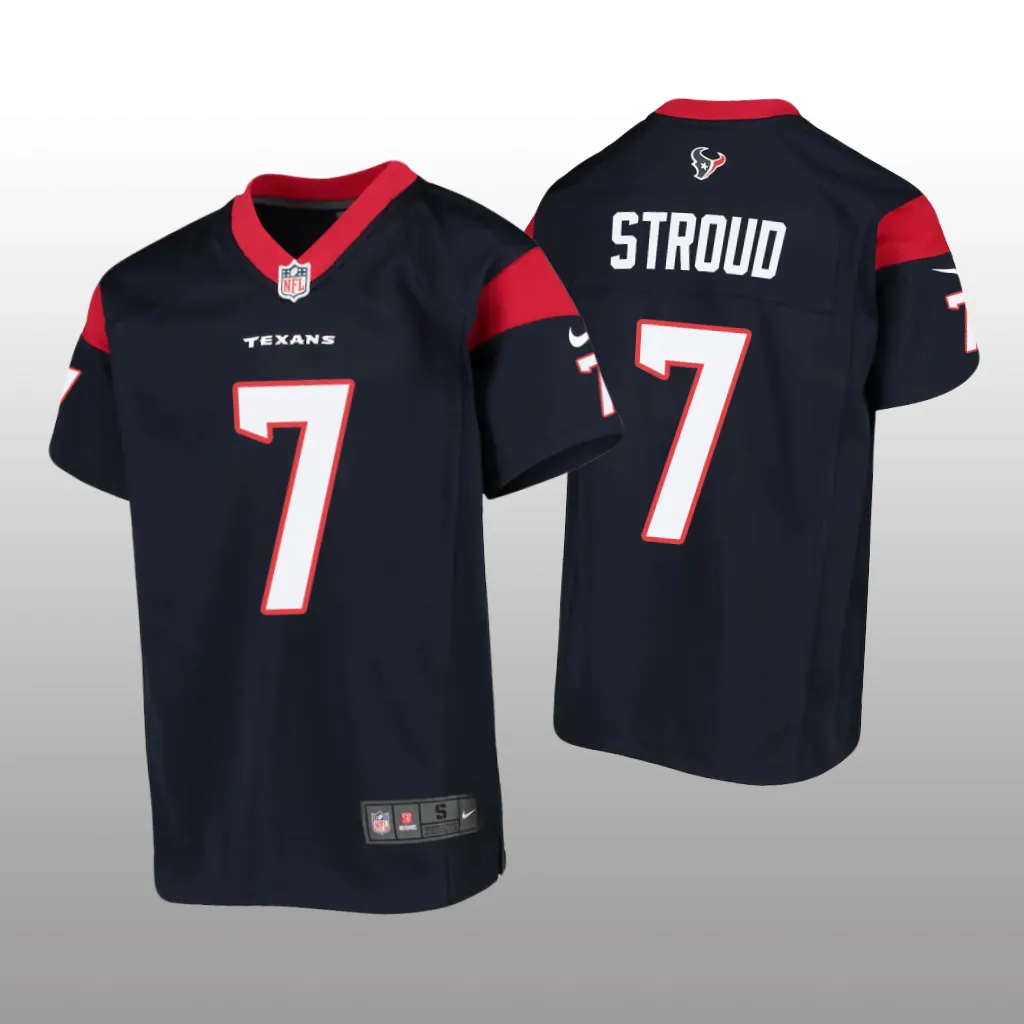 Houston Texans C.J. Stroud Navy Jersey Game - Youth