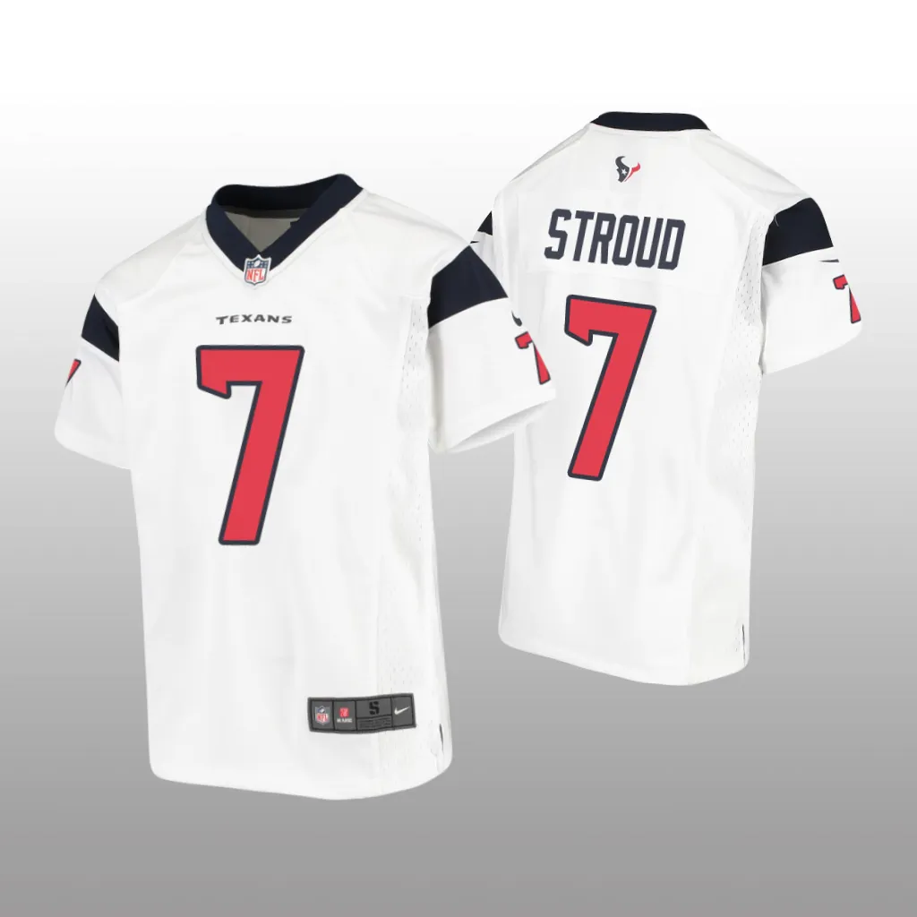 Houston Texans C.J. Stroud White Jersey Game - Youth