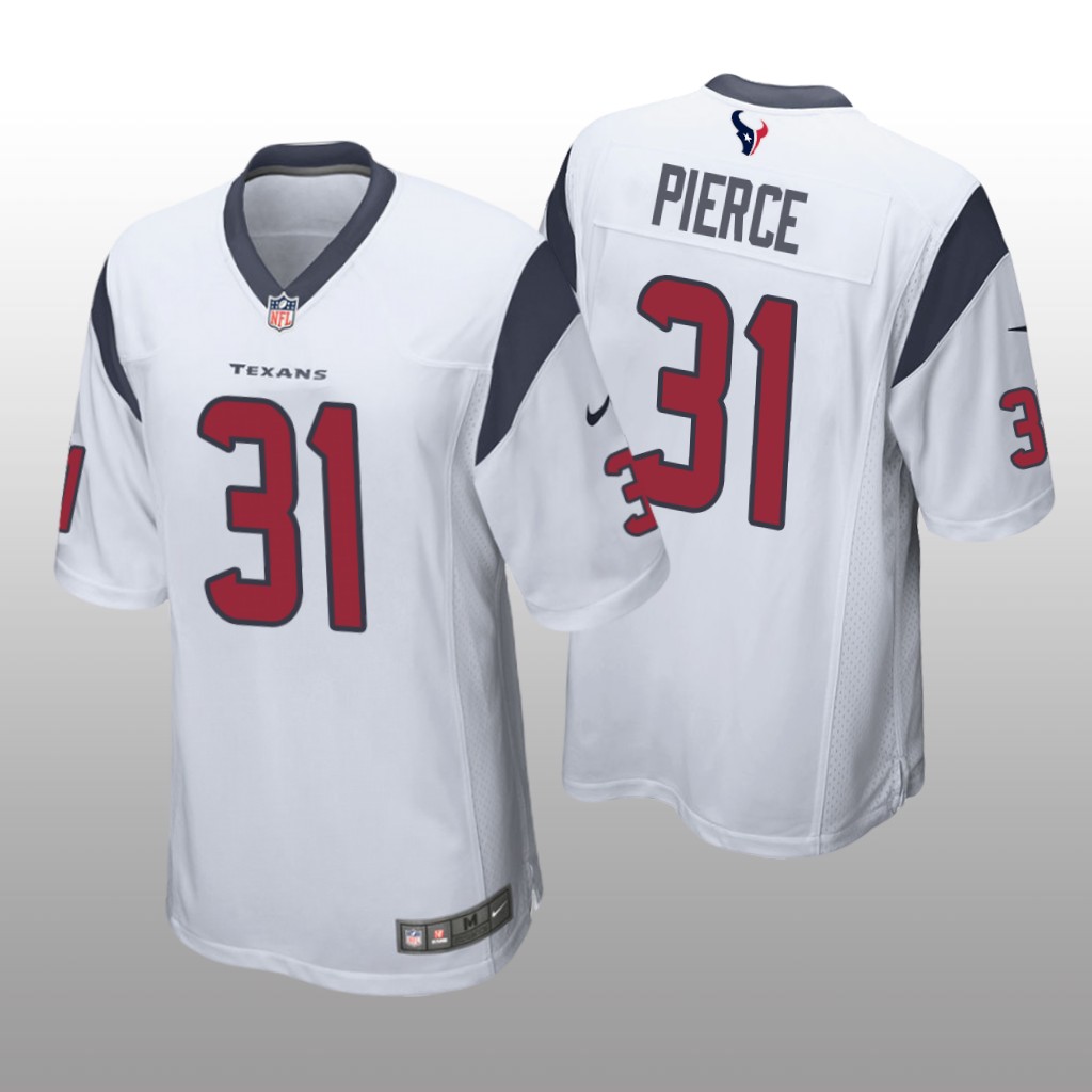 Houston Texans Dameon Pierce White Jersey Game - Men's