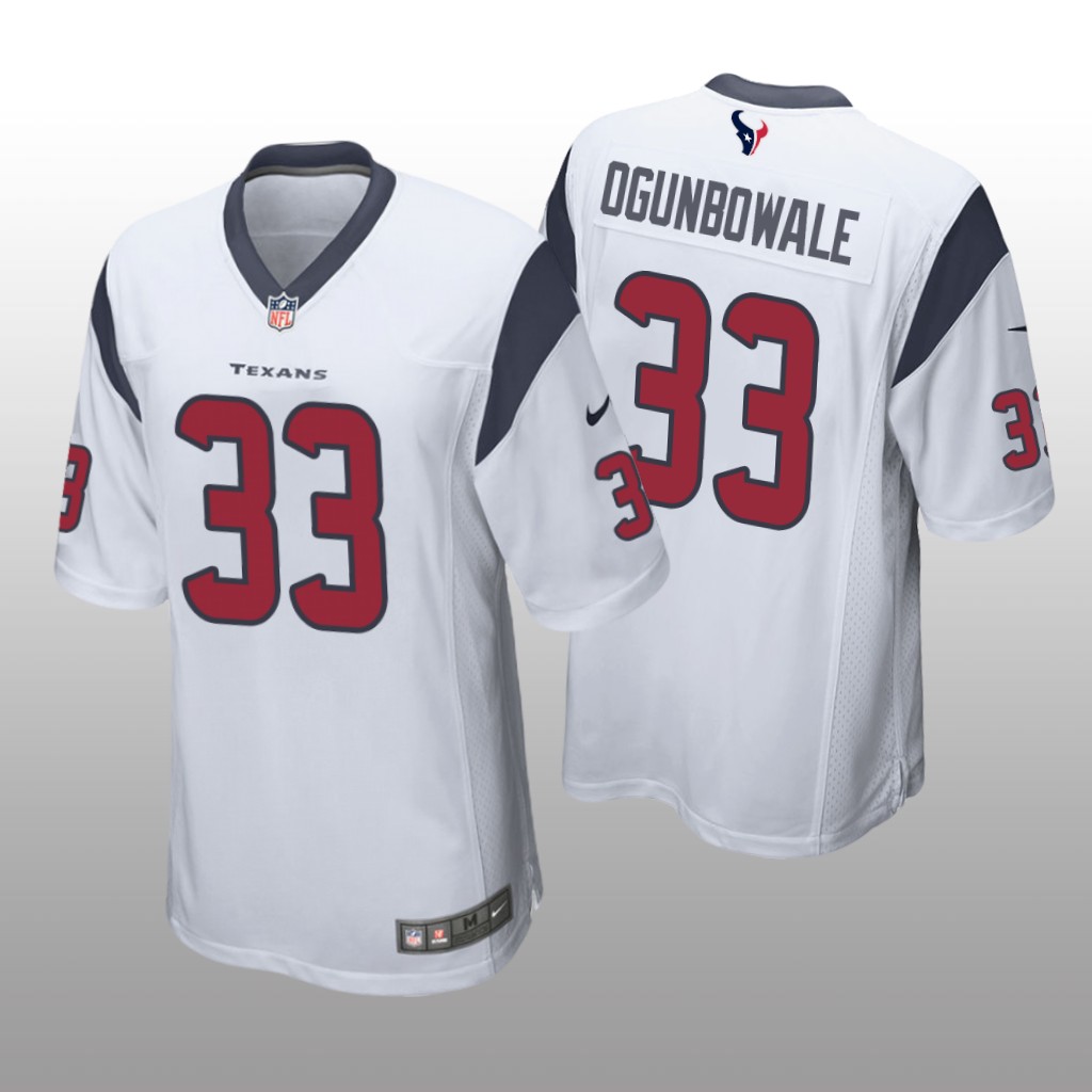 Houston Texans Dare Ogunbowale White Jersey Game - Men's