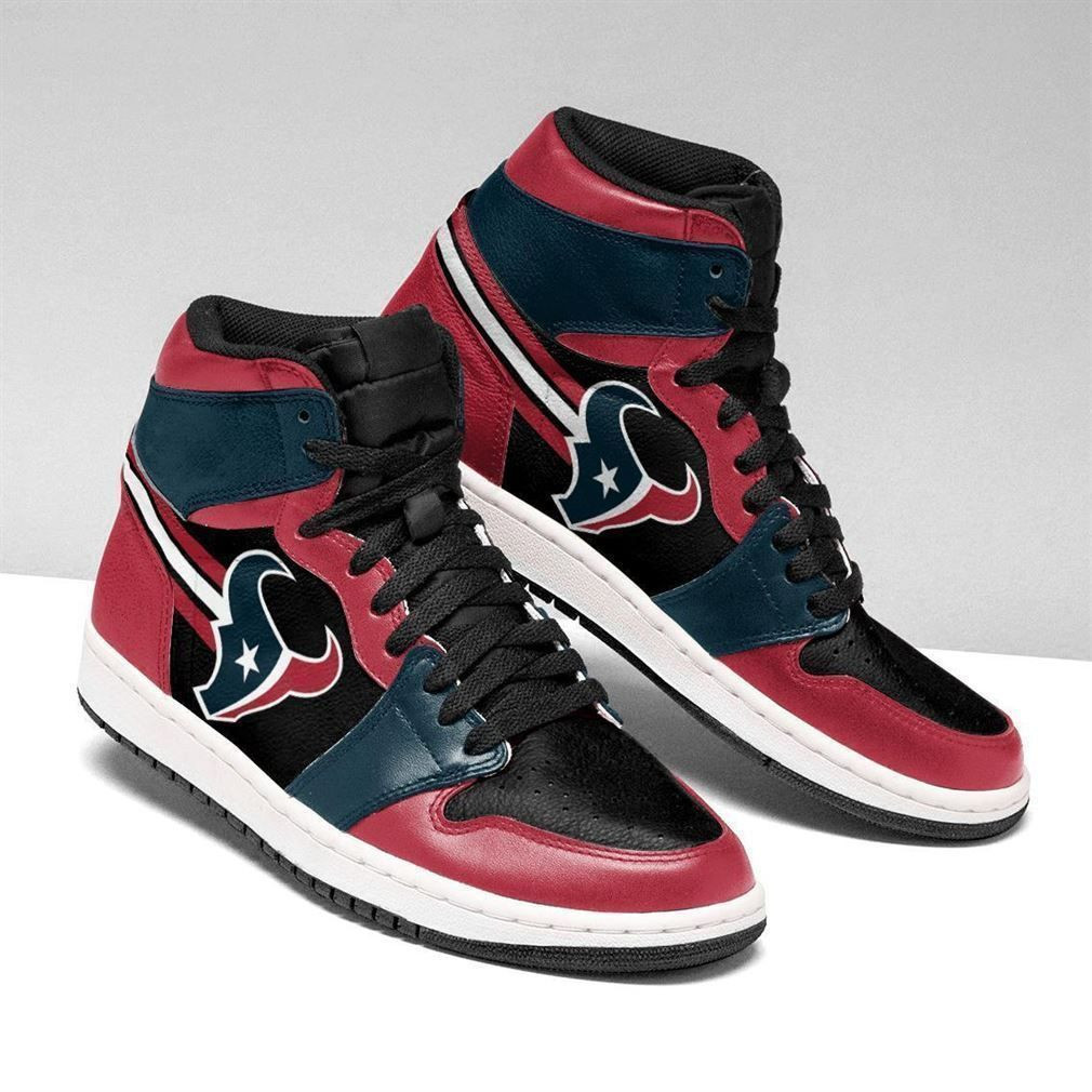 Houston Texans football team Nfl Air Sneakers Sneakers Sport High Top Air Jordan Sneaker, Air Jordan Hightop