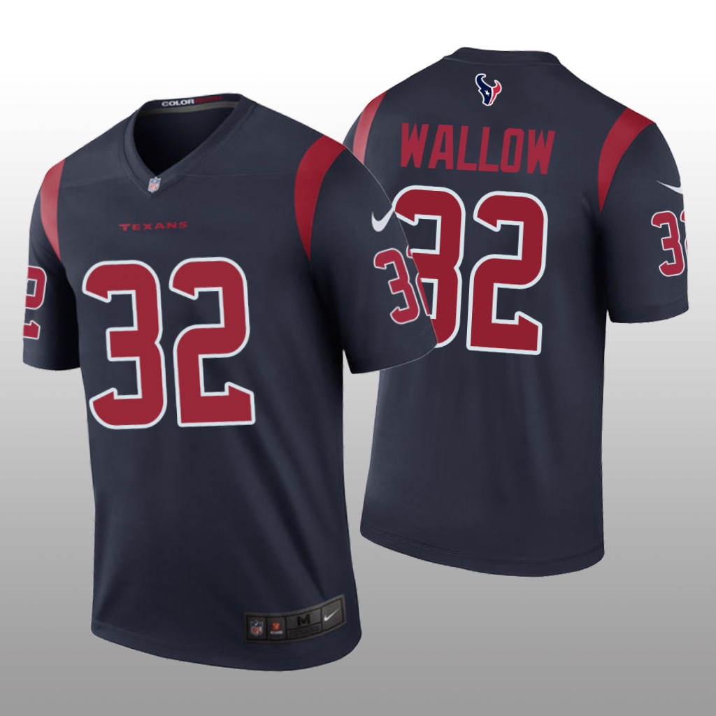 Houston Texans Garret Wallow Navy Jersey Color Rush Legend - Men's