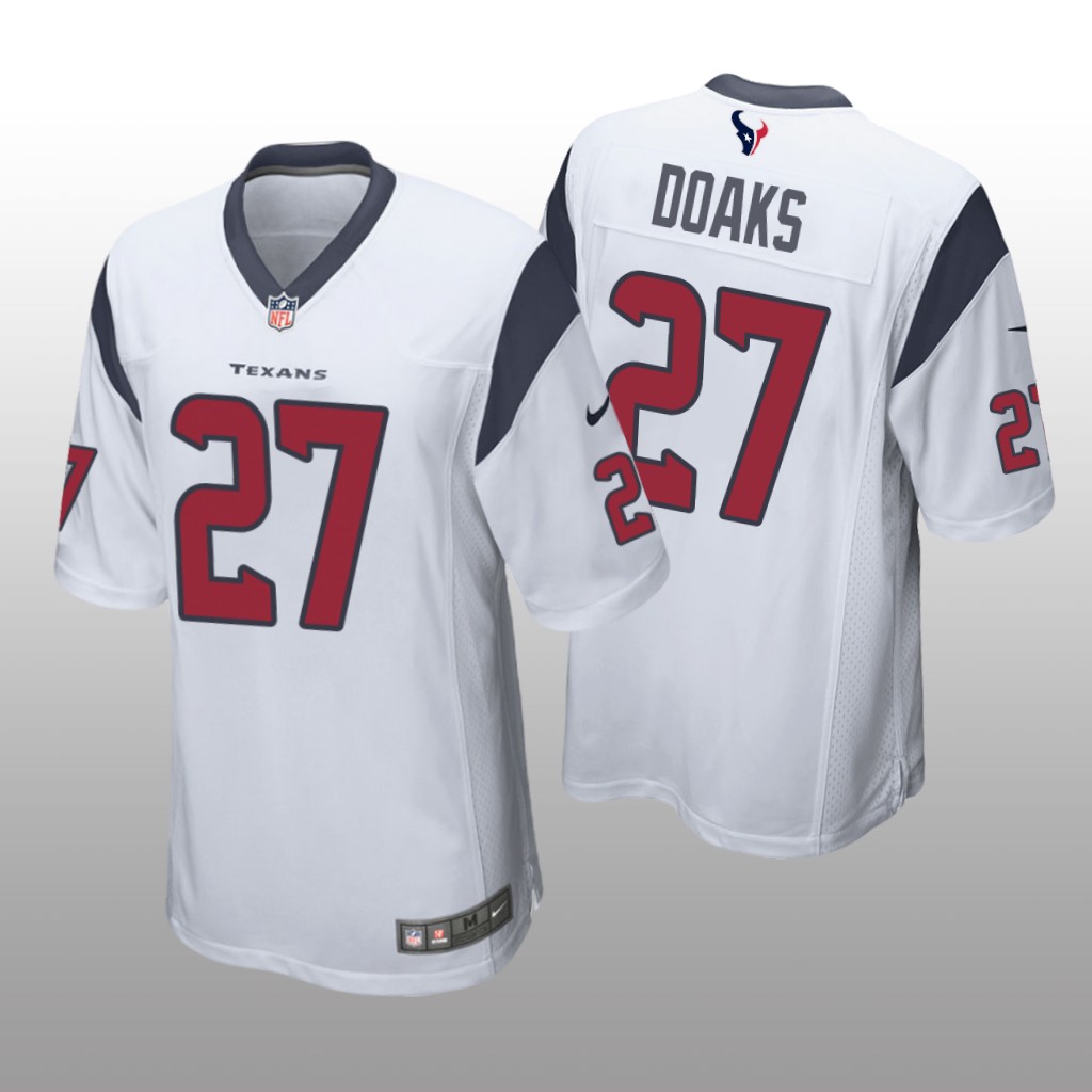 Houston Texans Gerrid Doaks White Jersey Game - Men's