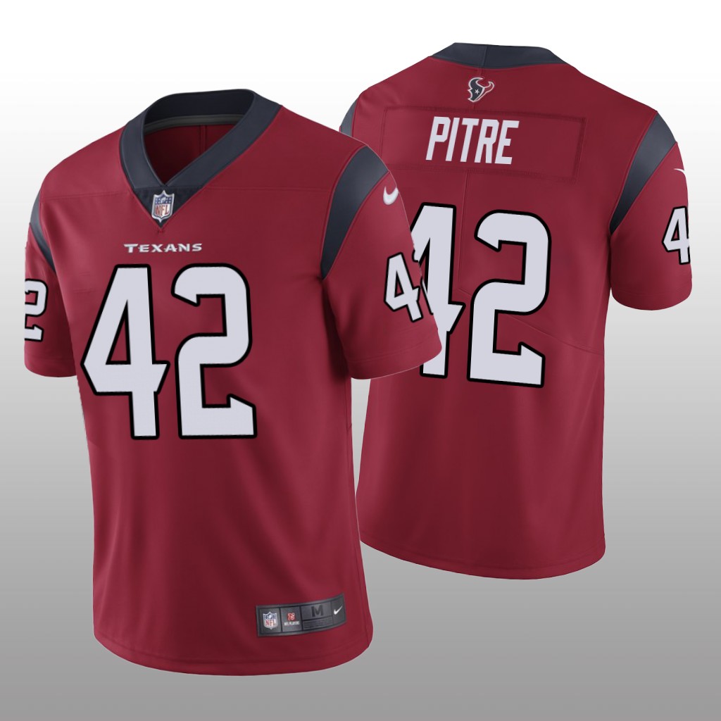 Houston Texans Jalen Pitre Red Jersey Vapor Limited - Men's