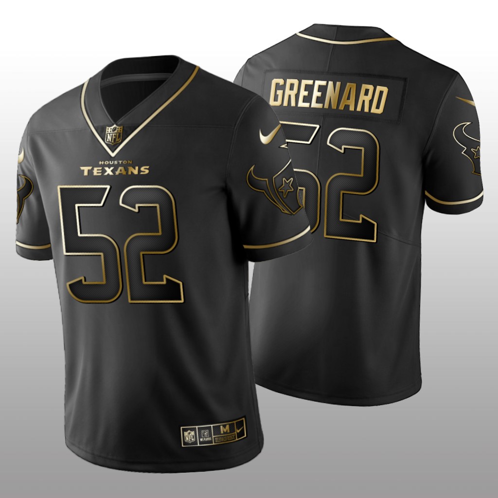 Houston Texans Jonathan Greenard Black Jersey Golden Edition Men's
