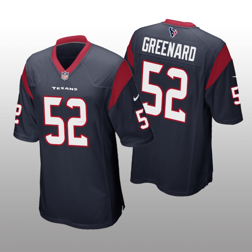 Houston Texans Jonathan Greenard Navy Jersey Game - Men's