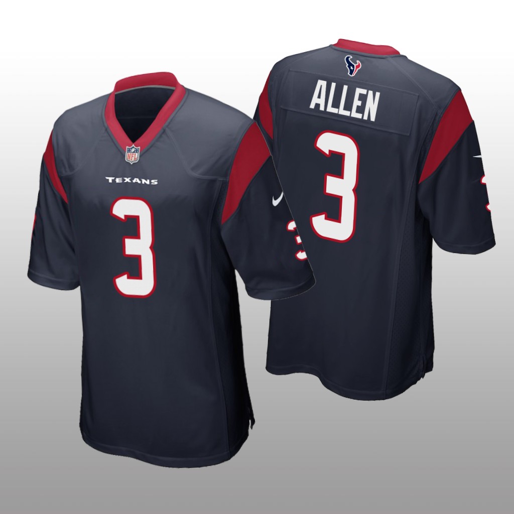 Houston Texans Kyle Allen Navy Jersey Game - Men's