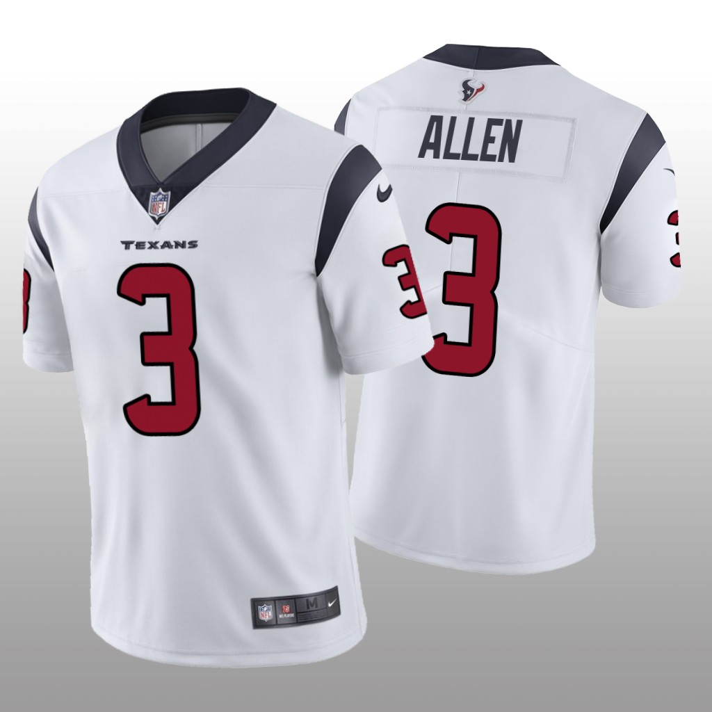 Houston Texans Kyle Allen White Jersey Vapor Limited - Men's
