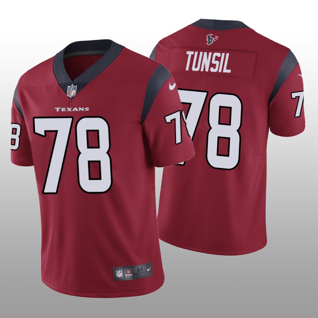 Houston Texans Laremy Tunsil Red Jersey Vapor Limited - Men's