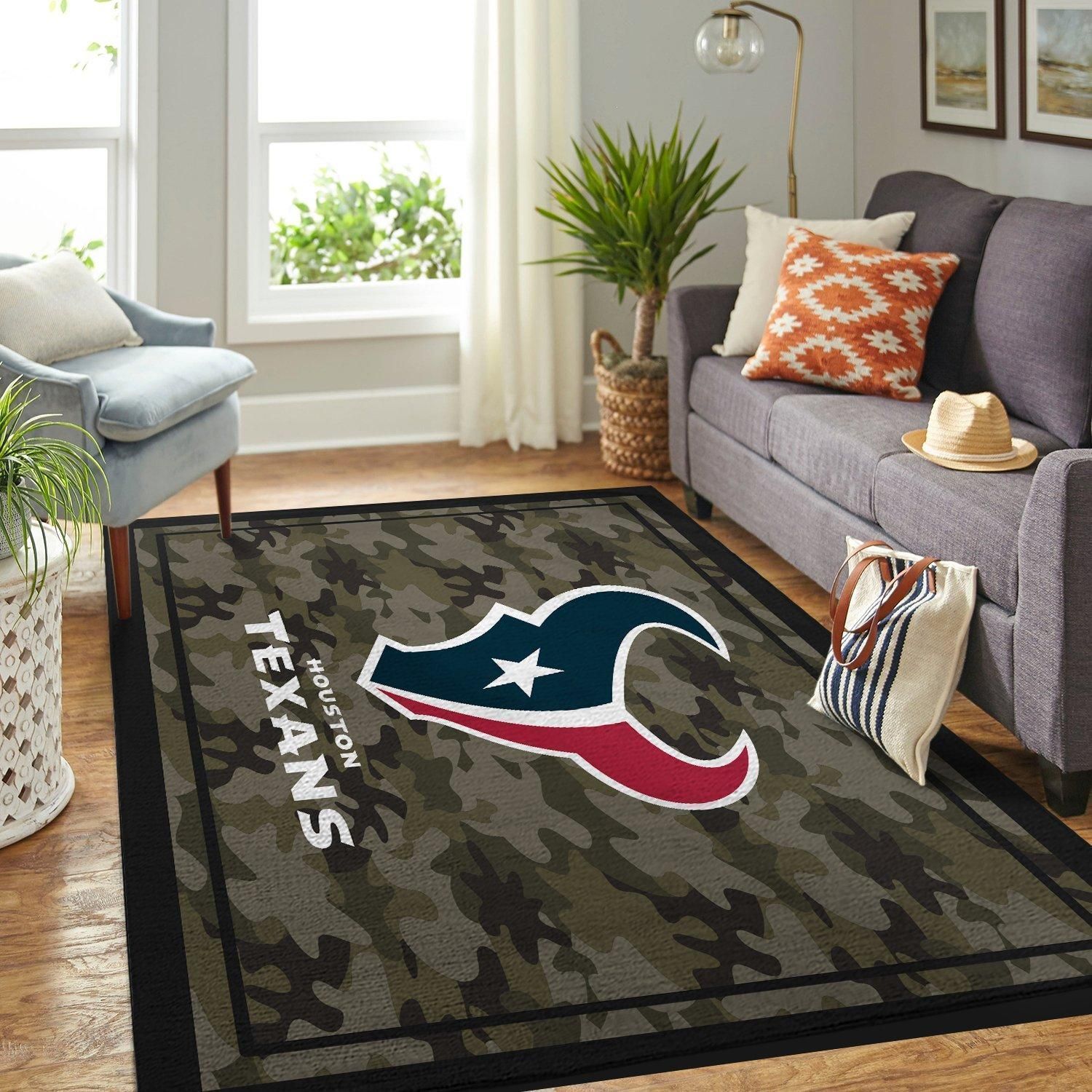 Houston Texans Living Room Area Rectangle Rug