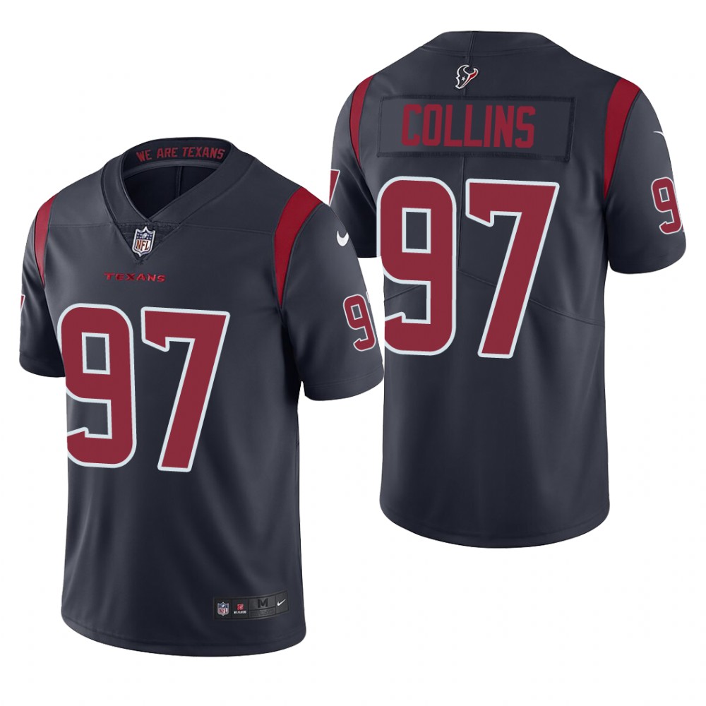 Houston Texans Maliek Collins Navy Jersey Color Rush Limited - Men's