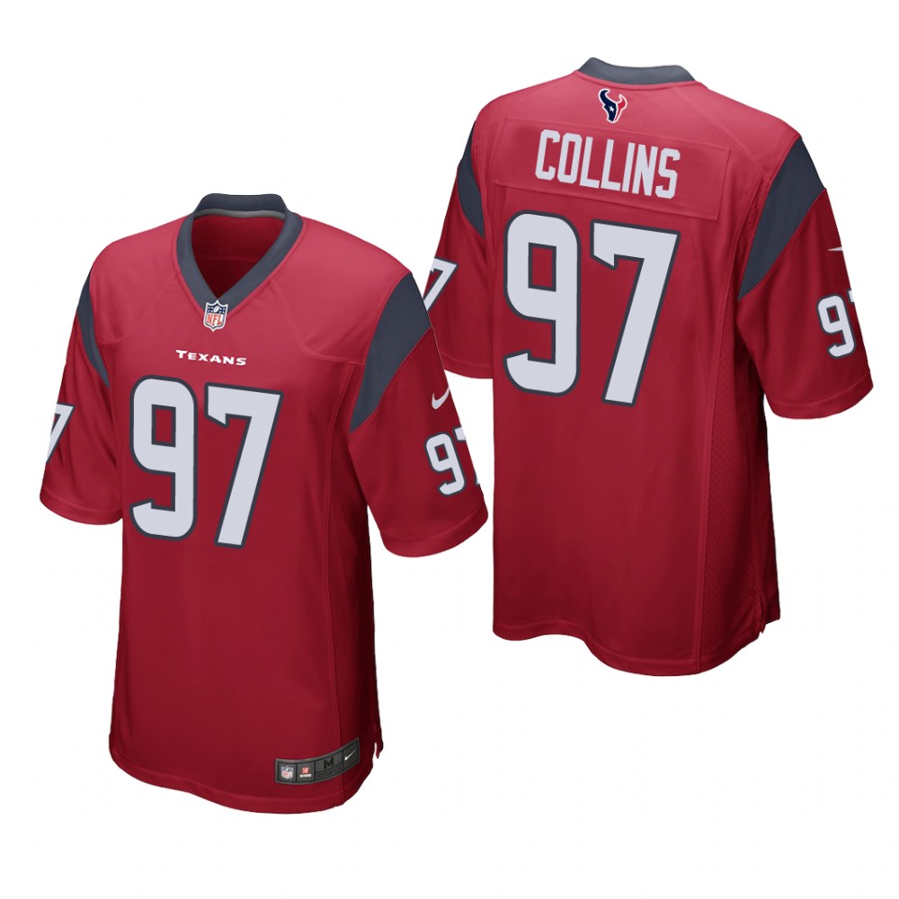 Houston Texans Maliek Collins Red Jersey Game - Men's