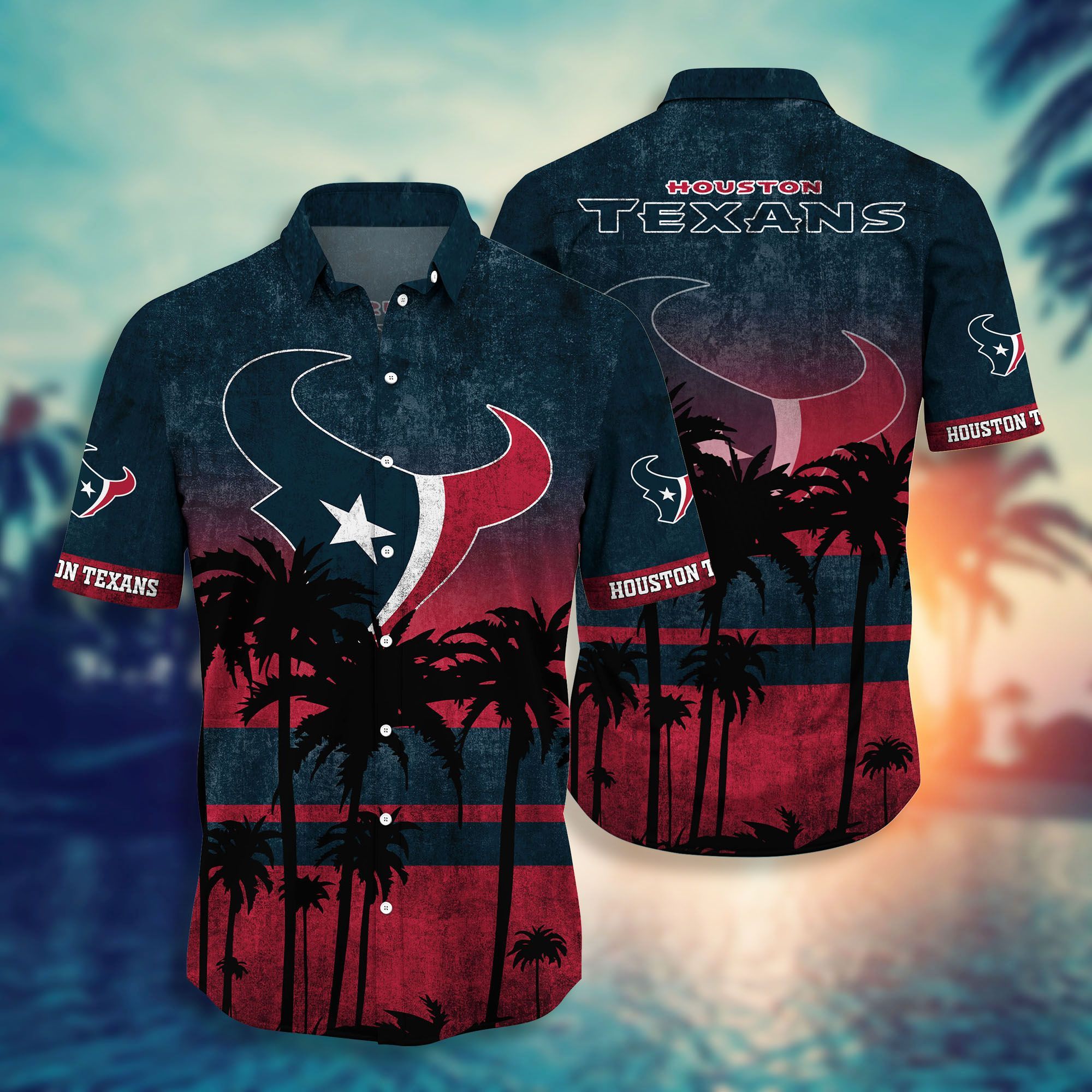 Houston Texans NFL-Hawaii Shirt Style Hot Trending Summer-Hawaiian NFL