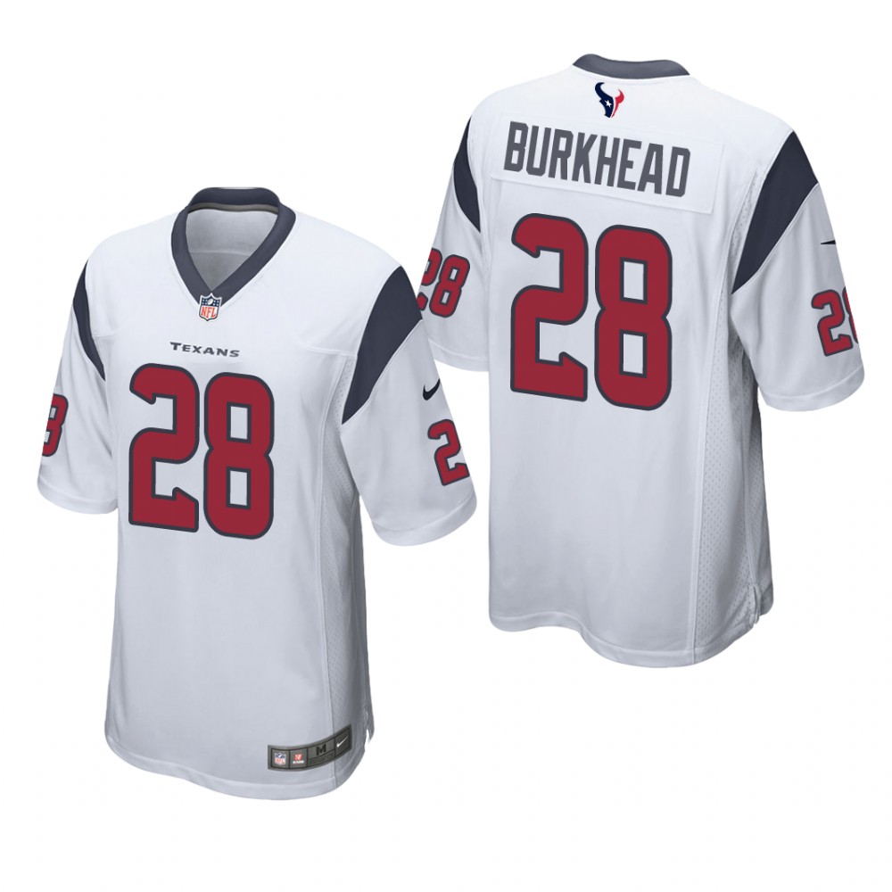 Houston Texans Rex Burkhead White Jersey Game - Men's