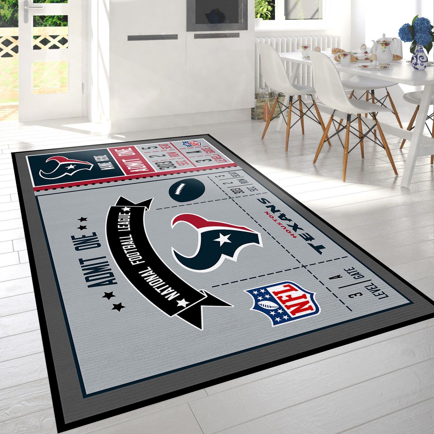 Houston Texans Sport Rectangle Rug – Custom Size And Printing