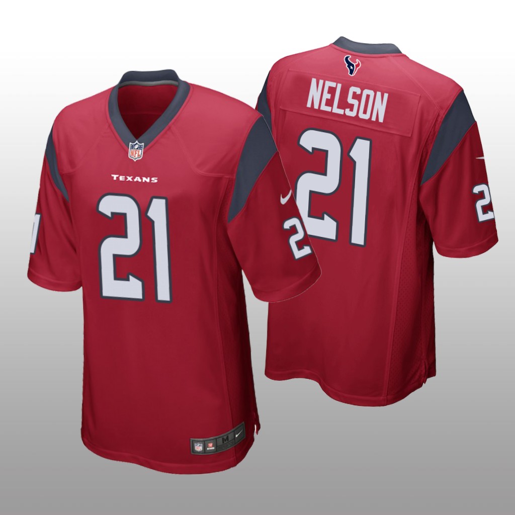 Houston Texans Steven Nelson Red Jersey Game - Men's