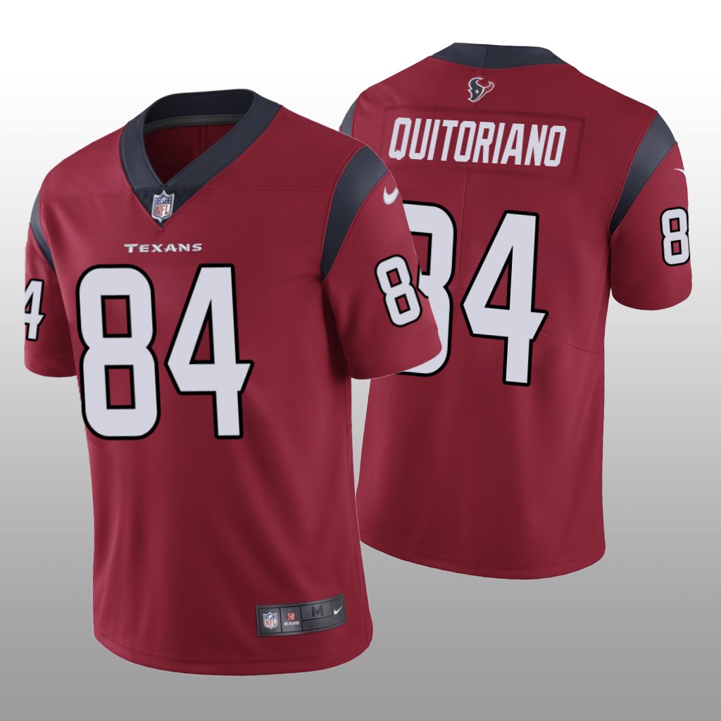 Houston Texans Teagan Quitoriano Red Jersey Vapor Limited - Men's