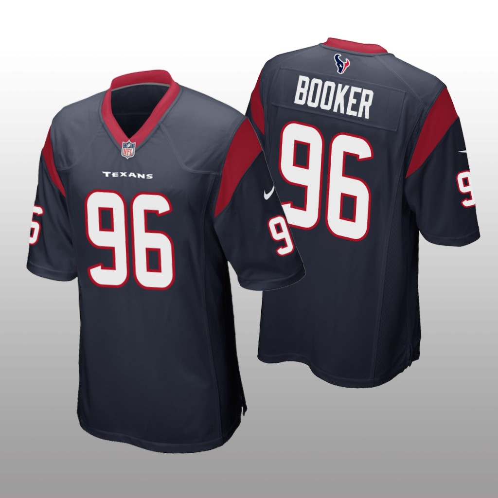 Houston Texans Thomas Booker Navy Jersey Game - Men's