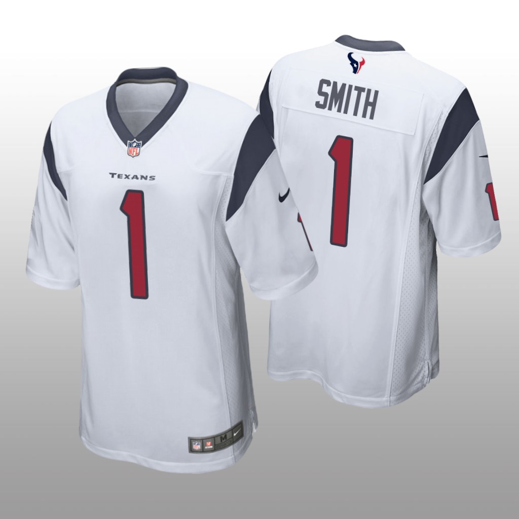 Houston Texans Tremon Smith White Jersey Game - Men's