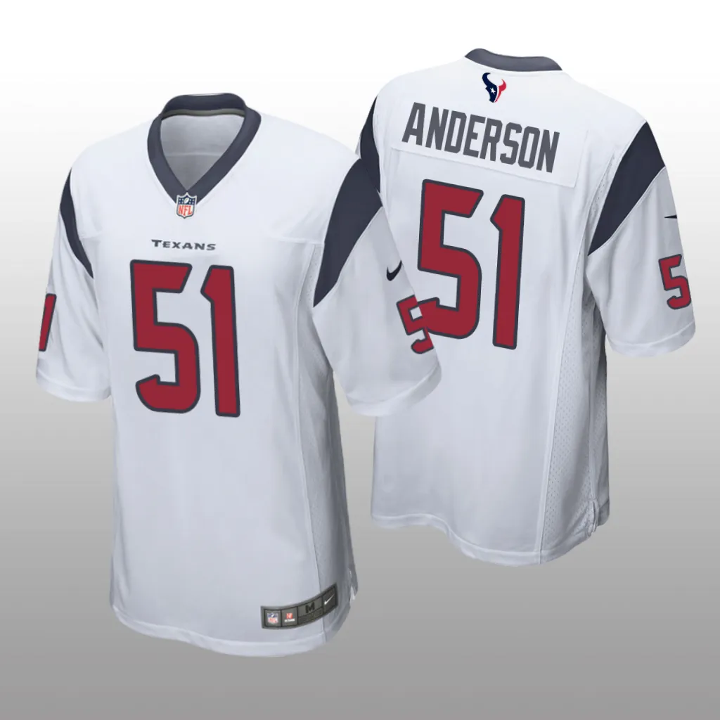 Houston Texans White 2023 NFL Draft Will Anderson Game Jersey