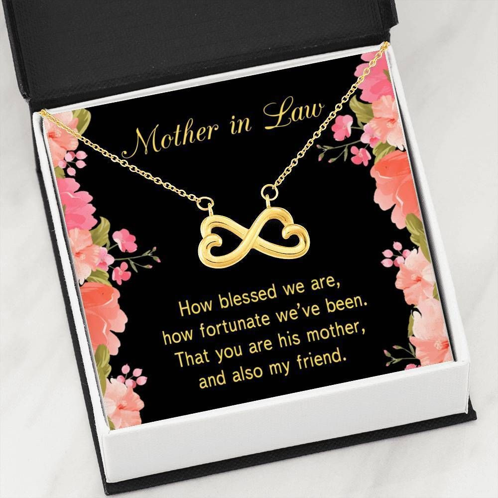 How Blessed We Are Infinity Heart Necklace Gift For Mother In Law