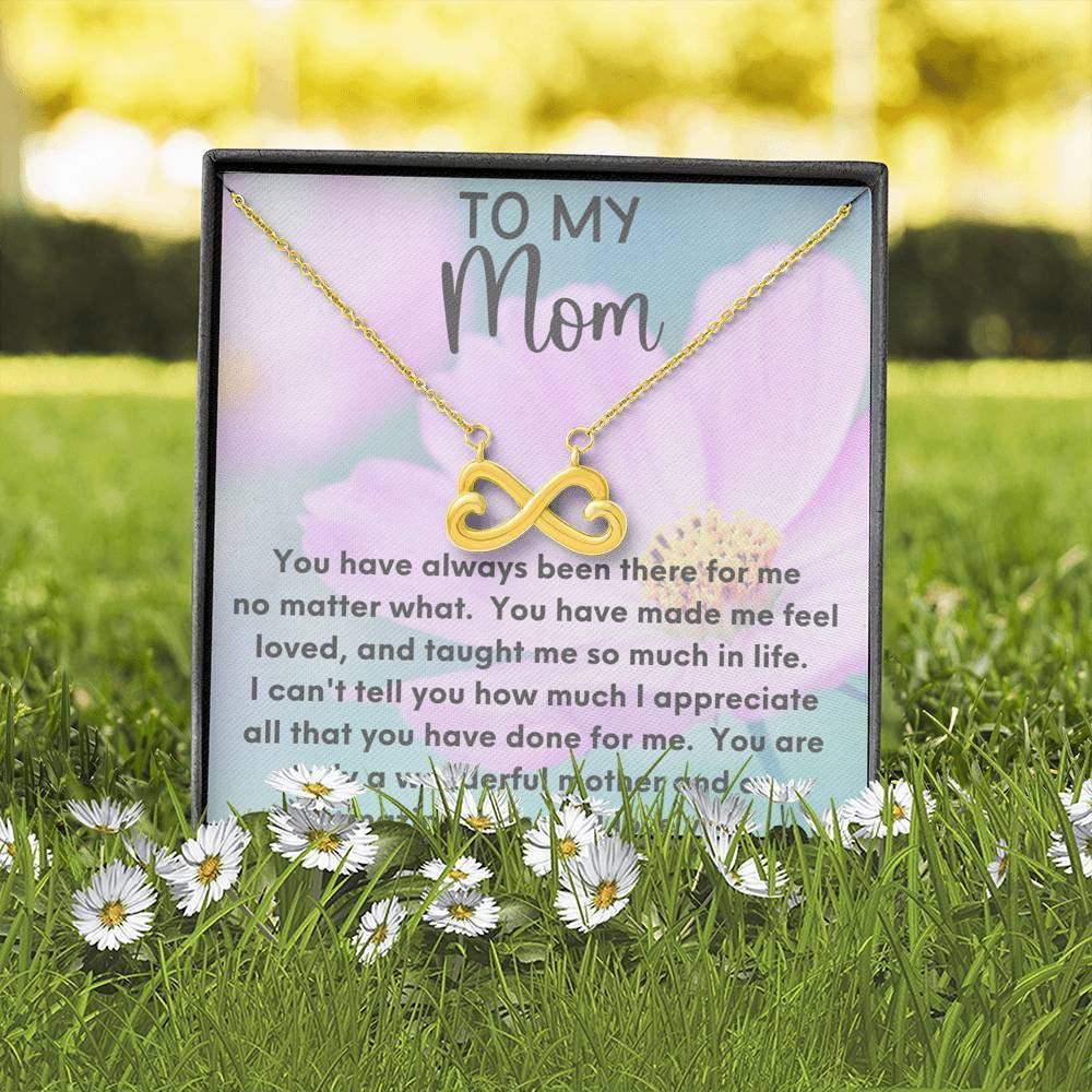 How Much I Appreciate You Infinity Heart Necklace Gift For Mom