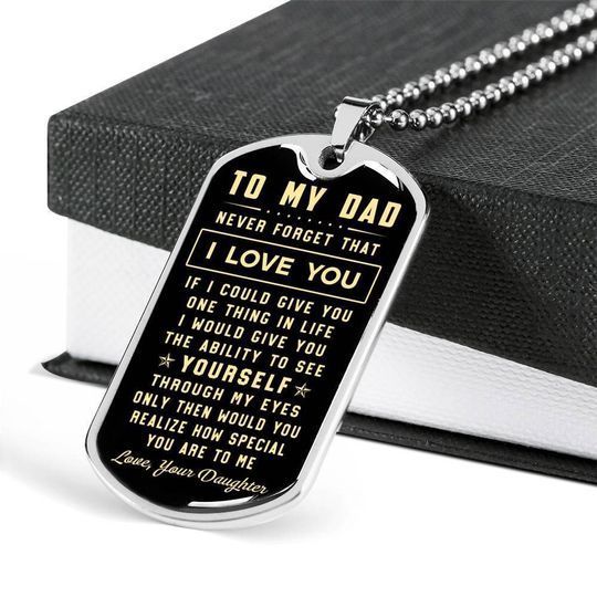 How Special You Are To Me Dog Tag Necklace Gift For Dad