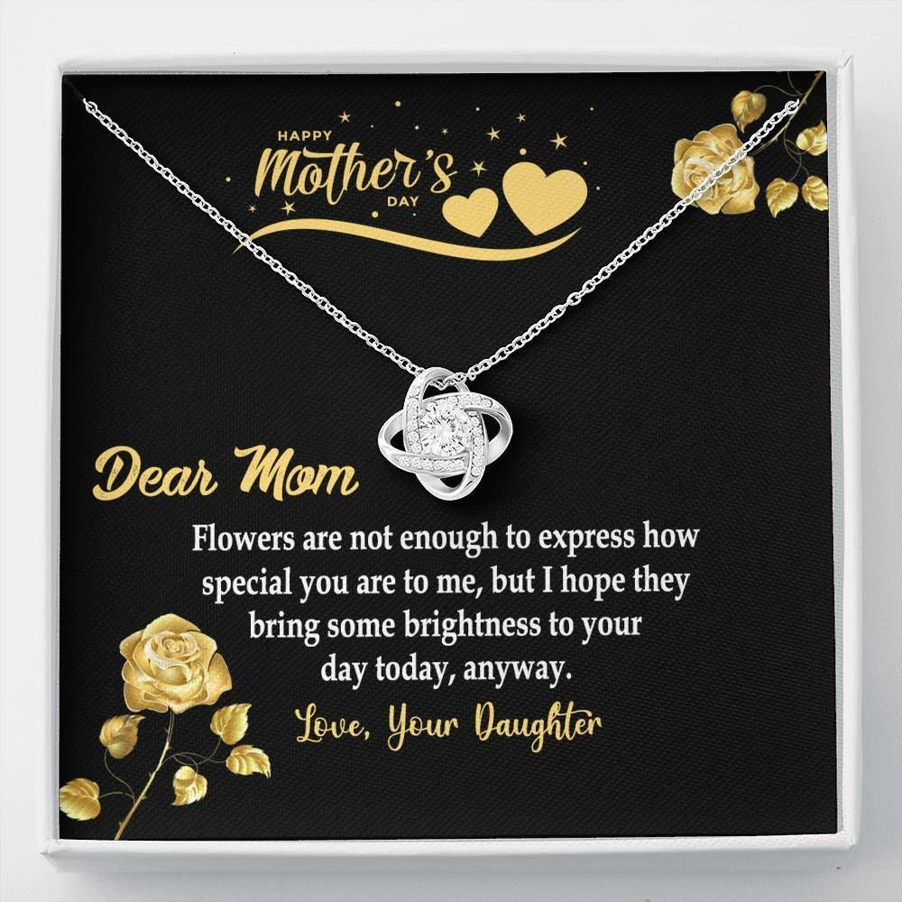 How Special You Are To Me Gift For Mom Love Knot Necklace