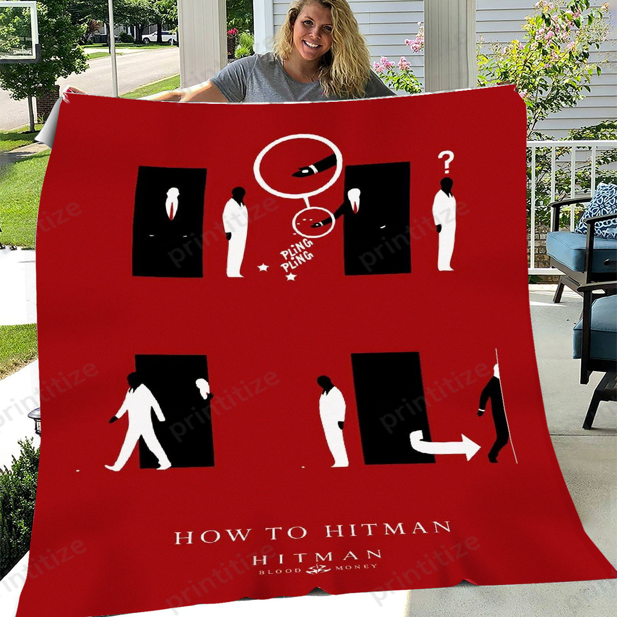 How To Hitman Blood Money Fleece Blanket