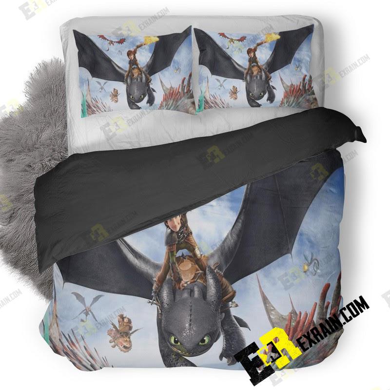 How To Train Your Dragon 3D Customized Duvet Cover Bedding Set
