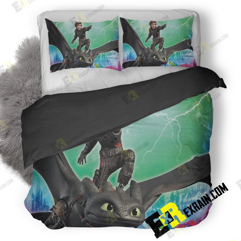 How To Train Your Dragon 5K Z8 3D Customized Duvet Cover Bedding Set