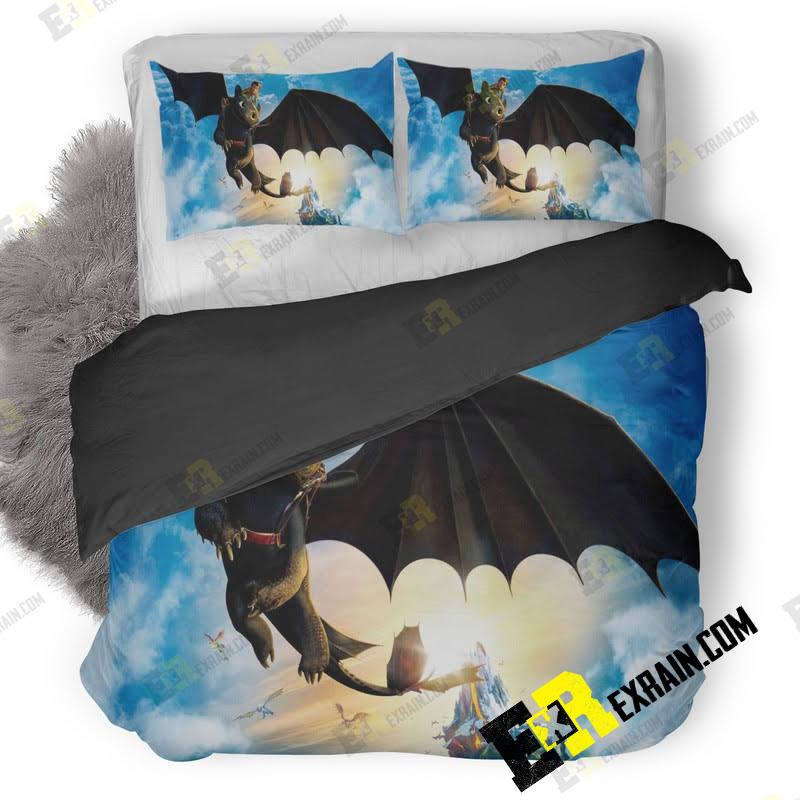 How To Train Your Dragon Latest 3D Customized Duvet Cover Bedding Set