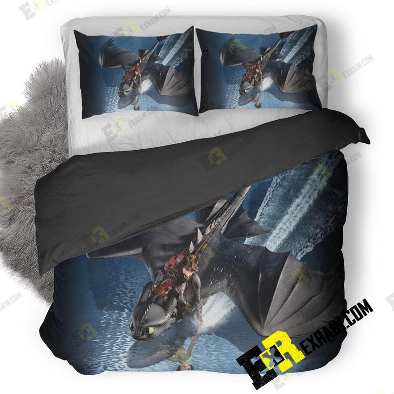 How To Train Your Dragon The Hidden World 8K 5H 3D Customized Duvet Cover Bedding Set