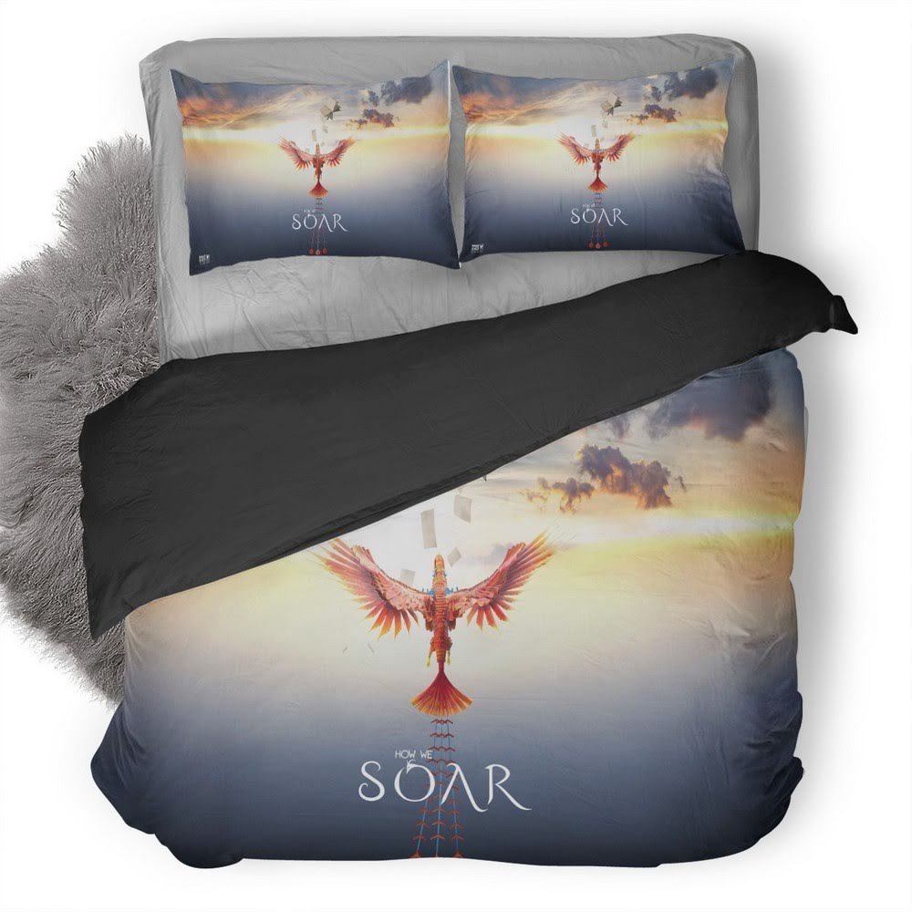 How We Soar 3D Customized Duvet Cover Bedding Set