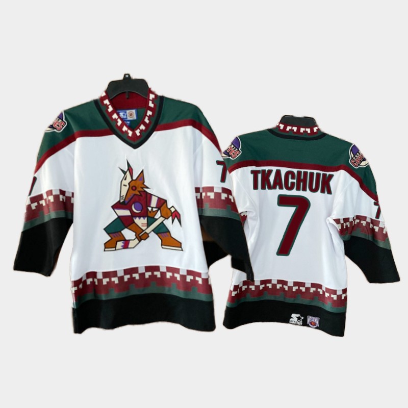 Howling Coyote Keith Tkachuk #7 Classic Kachina White Ring of Honor Jersey