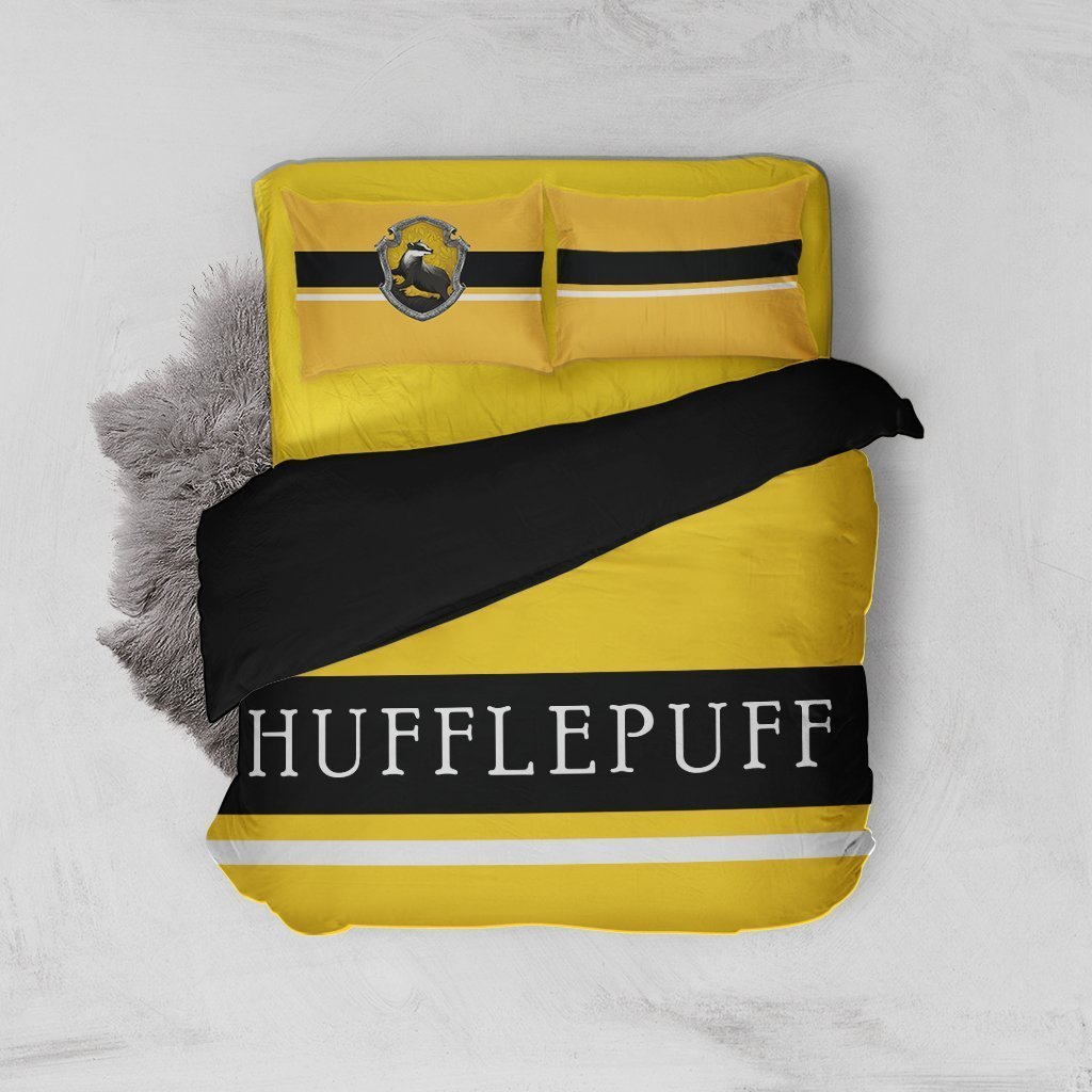 Hufflepuff Harry Potter Imple Tyle 3D Customized Duvet Cover Bedding Set