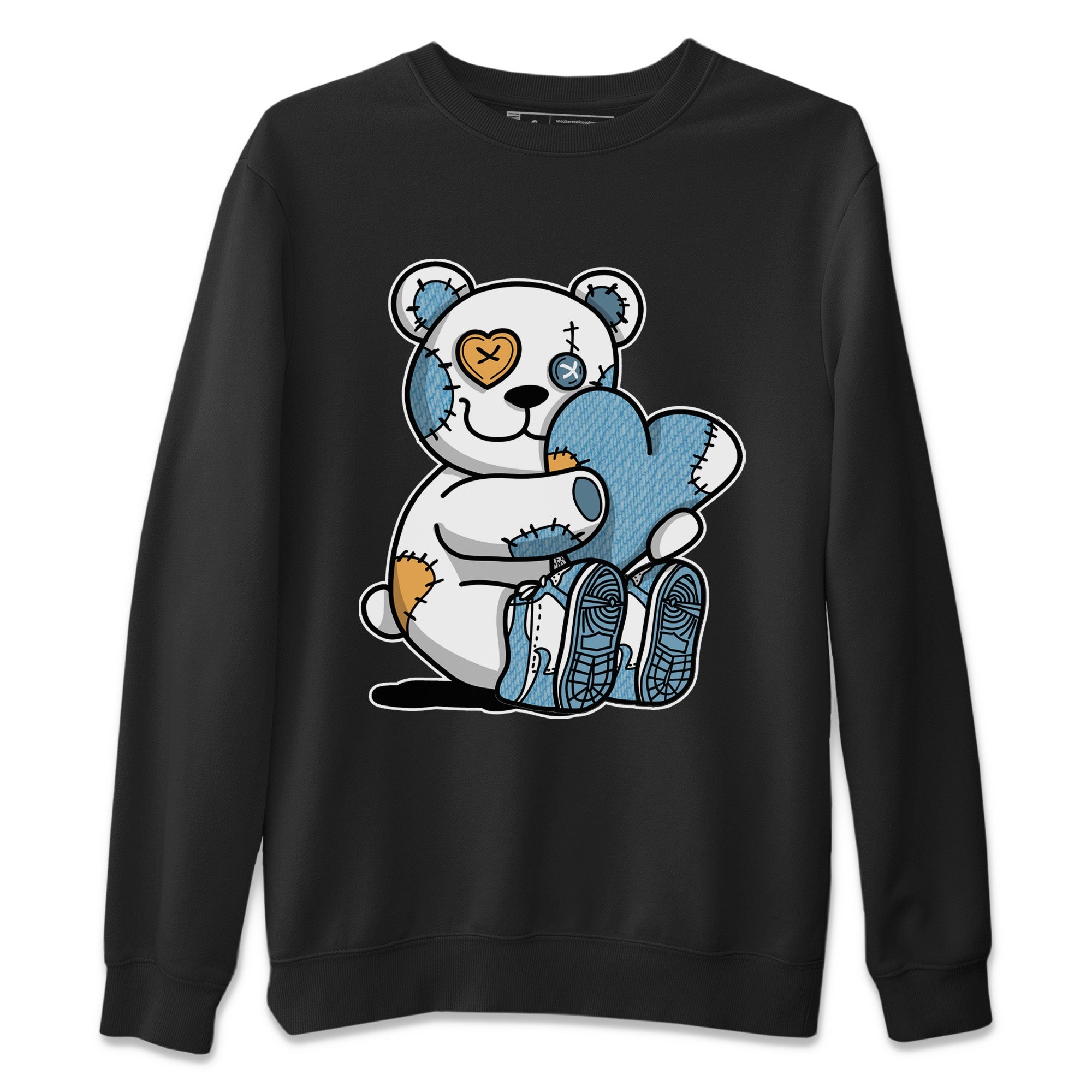 Hugging Bear Unisex Sweater – Air Jordan 1 Denim, Sneakers Matching Sweater