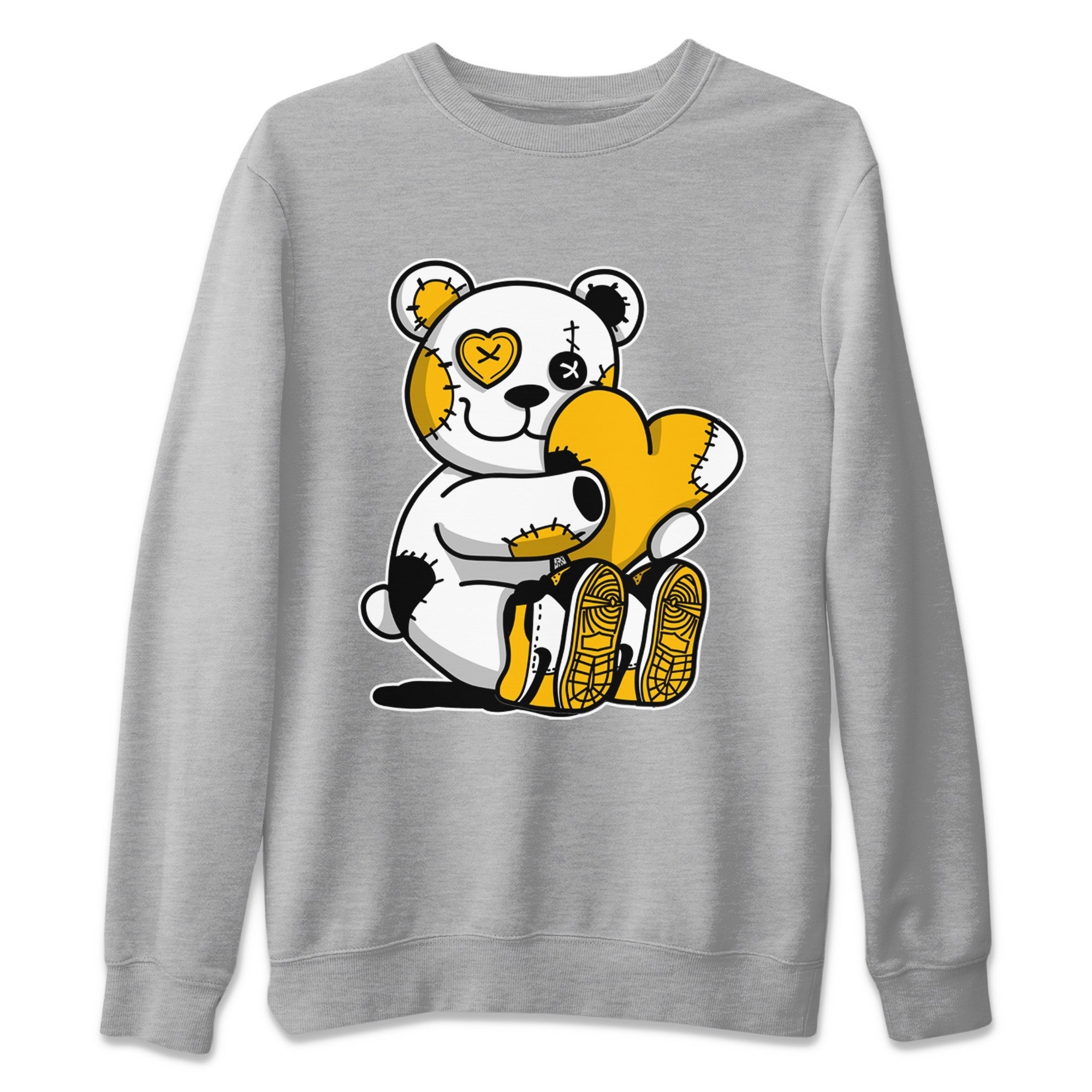Hugging Bear Unisex Sweater – Air Jordan 1 Taxi, Sneakers Matching Sweater