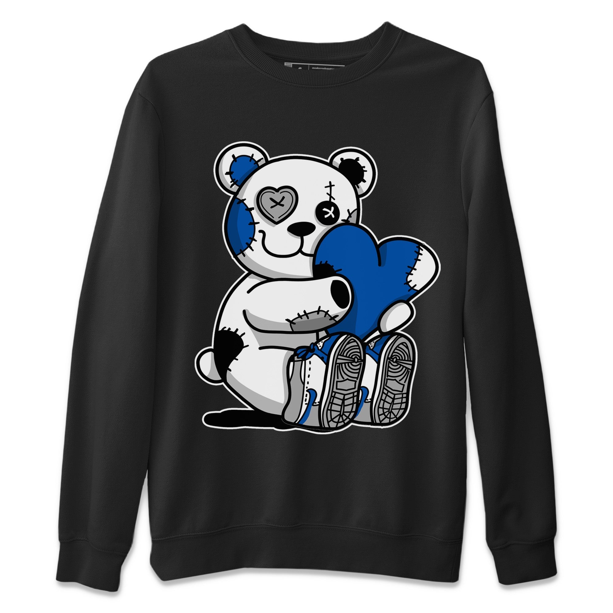Hugging Bear Unisex Sweater – Air Jordan 1 True Blue, Sneakers Matching Sweater