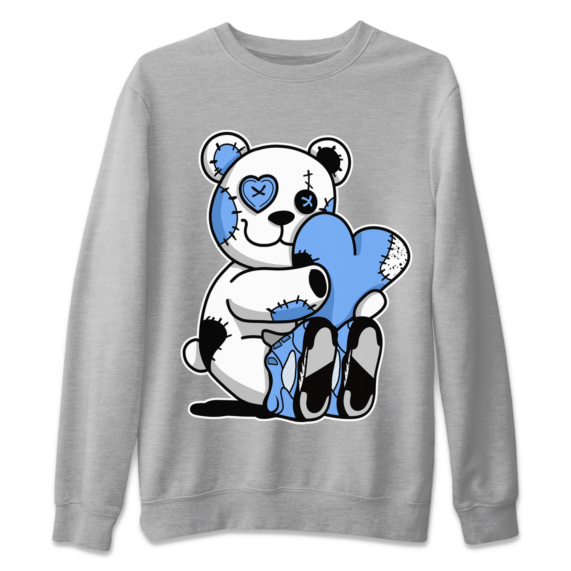 Hugging Bear Unisex Sweater – Air Jordan 5 UNC, Sneakers Matching Sweater