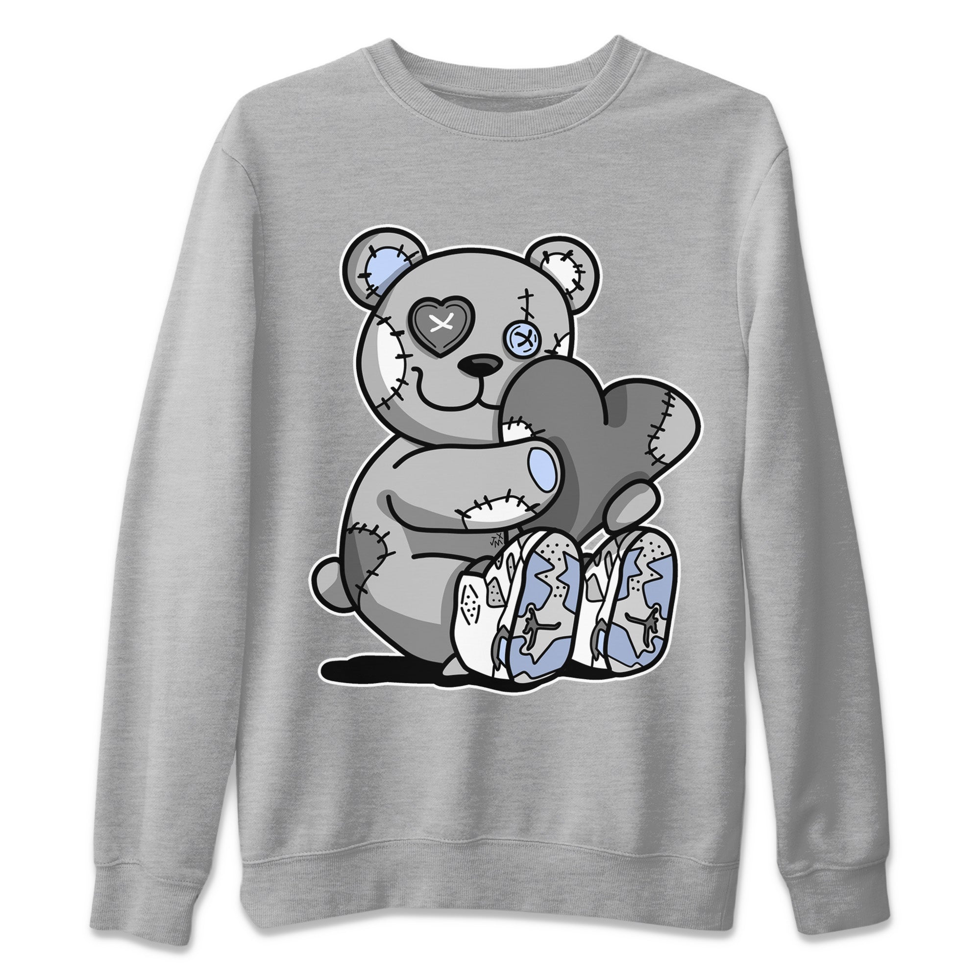 Hugging Bear Unisex Sweater – Air Jordan 6 Cool Grey, Sneakers Matching Sweater