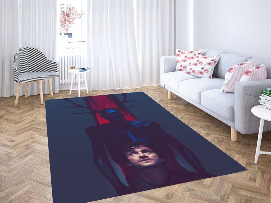 Hugh Dancy Hannibal Art Living Room Modern Carpet Rectangle Rug