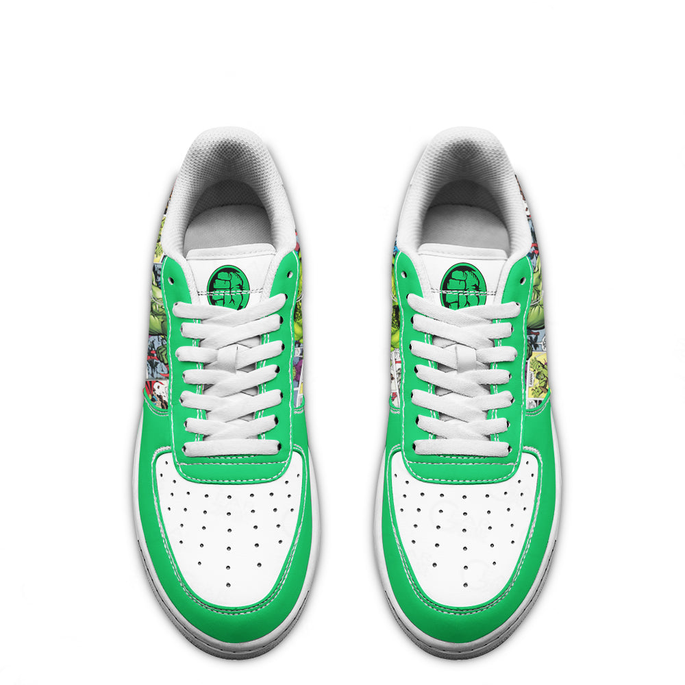 Hulk Air Sneakers Custom Superhero Comic Shoes