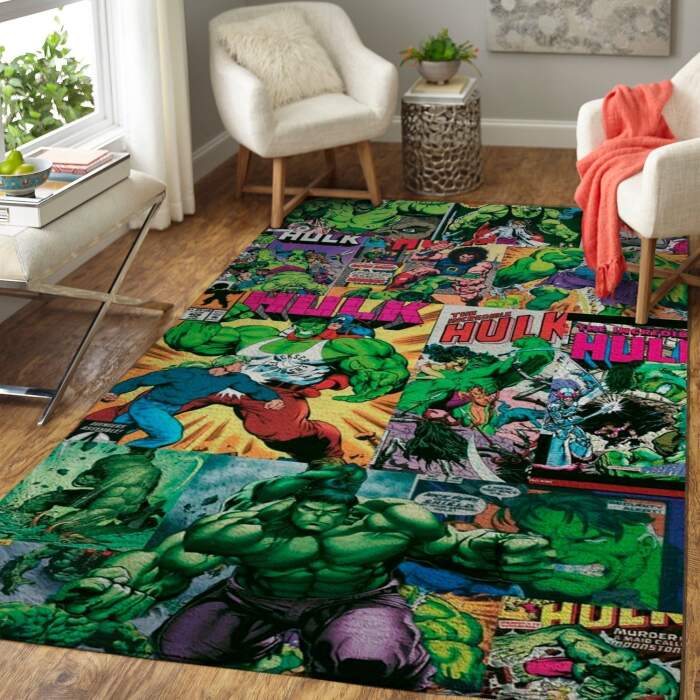 Hulk Avengers Rectangle Rug – Custom Size And Printing