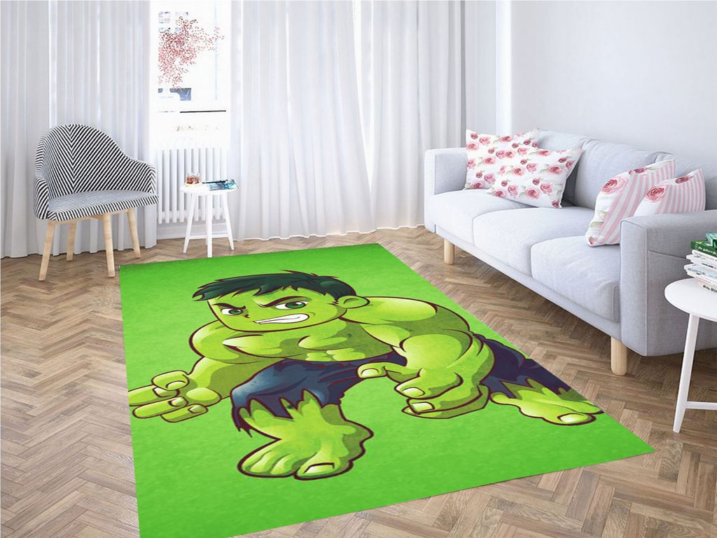 Hulk Cartoon Wallpaper Living Room Modern Carpet Rectangle Rug