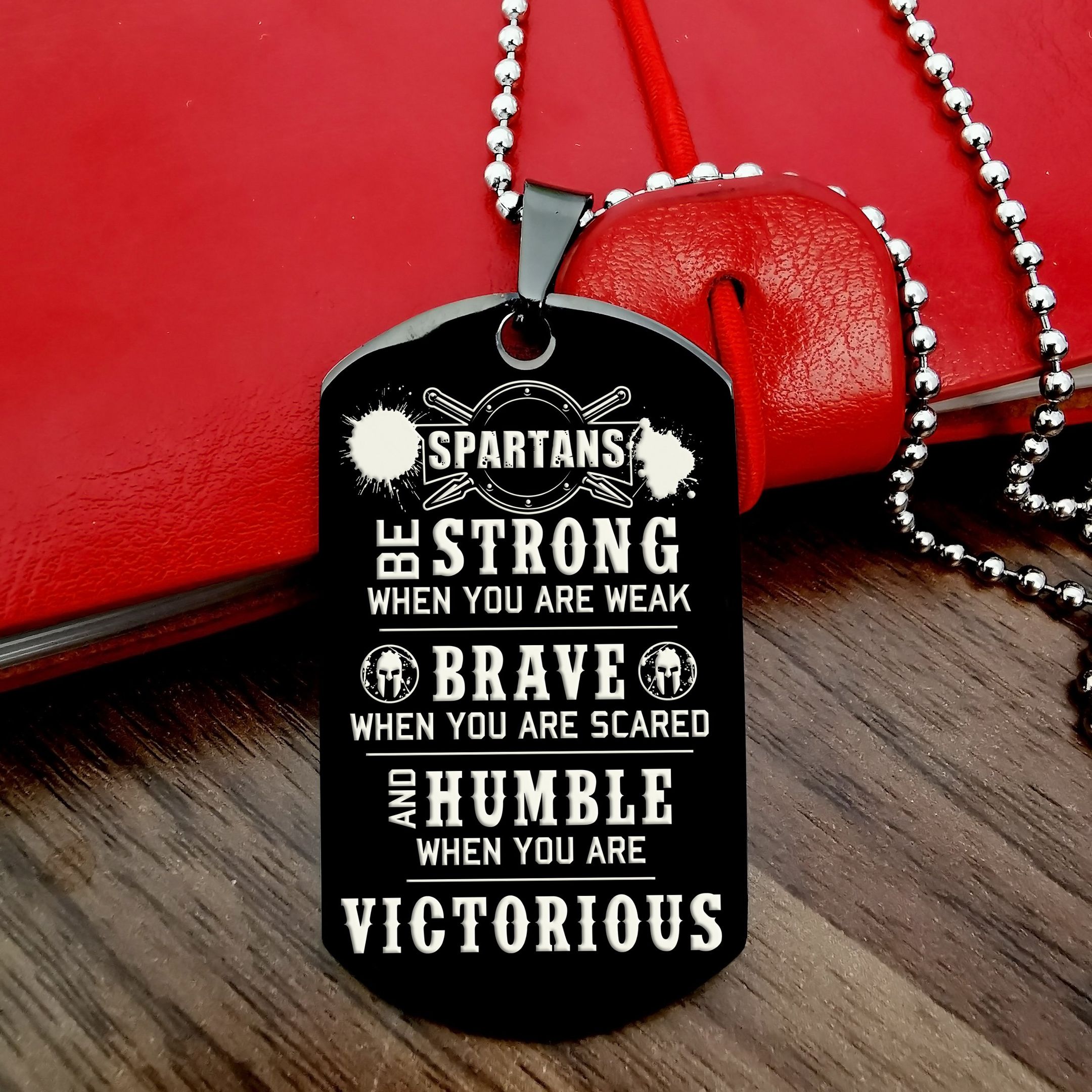 Humble When You Are Victorious – Black – Warrior Dog Tag