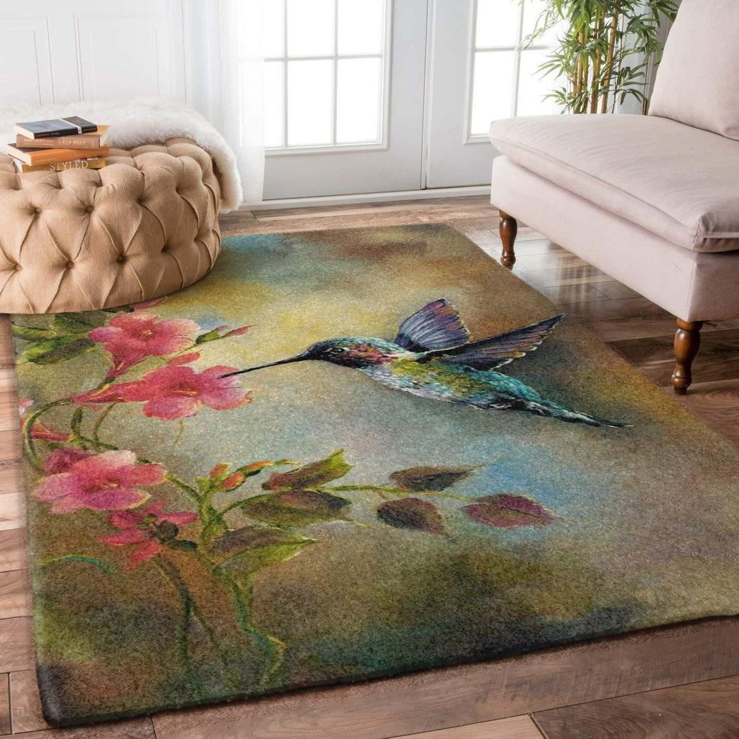 Hummingbirds Rectangle Rug