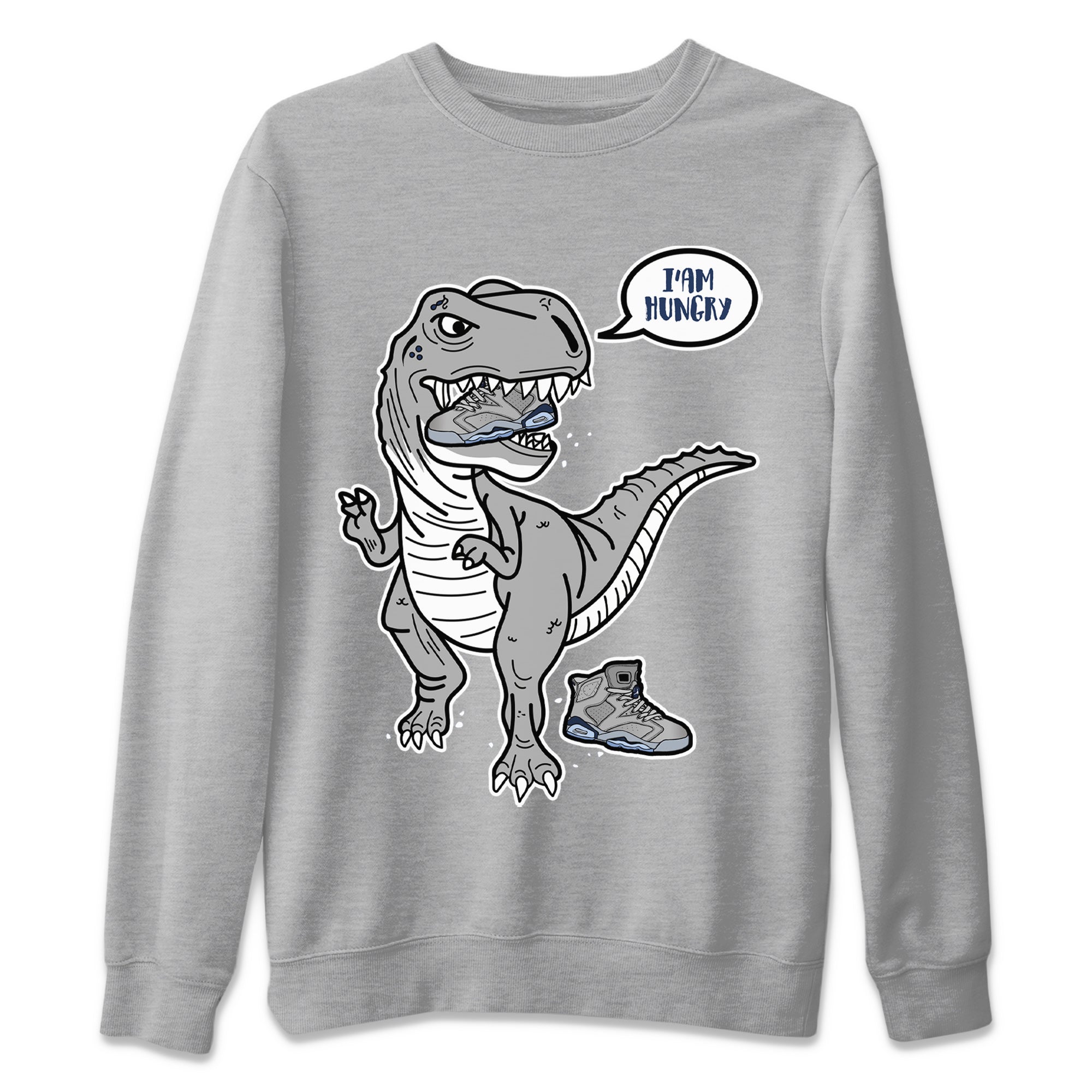 Hungry Dino Unisex Sweater – Air Jordan 6 Georgetown, Sneakers Matching Sweater